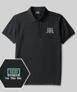 I'm This Old Geek Embroidered Polo Shirt