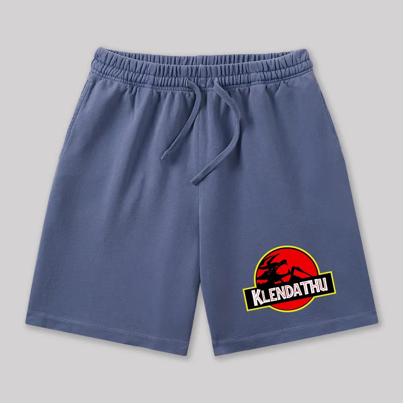 Klendathu Scifi Space Troopers Geeky Washed Shorts - Image 6
