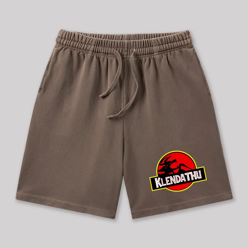 Klendathu Scifi Space Troopers Geeky Washed Shorts - Image 7