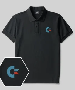 Commodore Geek Embroidered Polo Shirts