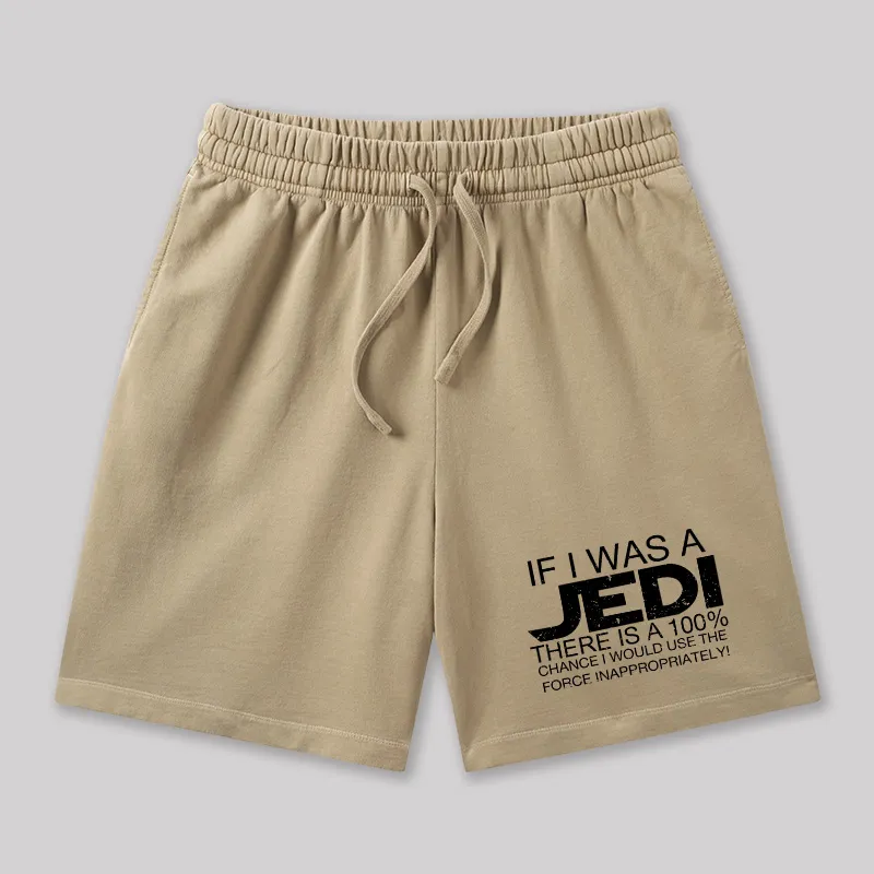 Use The Force Inappropriately Geeky Washed Shorts - Image 8
