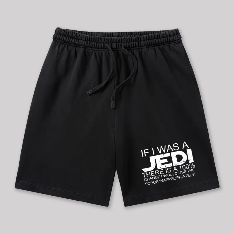 Use The Force Inappropriately Geeky Washed Shorts