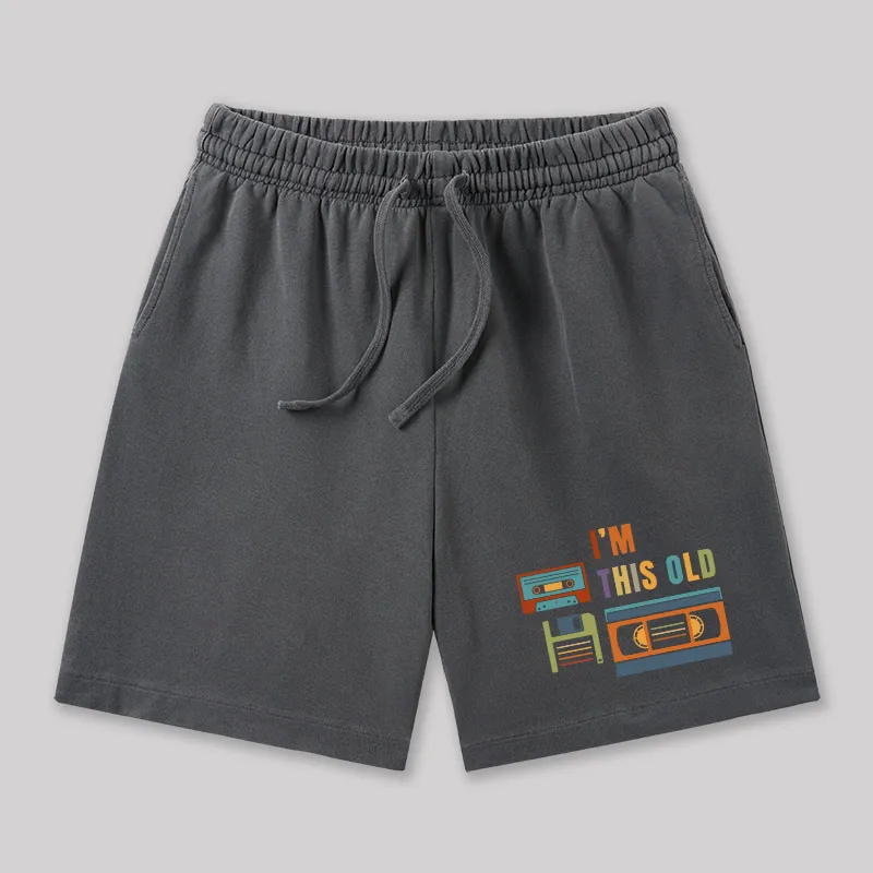 Im This Old Vintage Geeky Washed Shorts - Image 2
