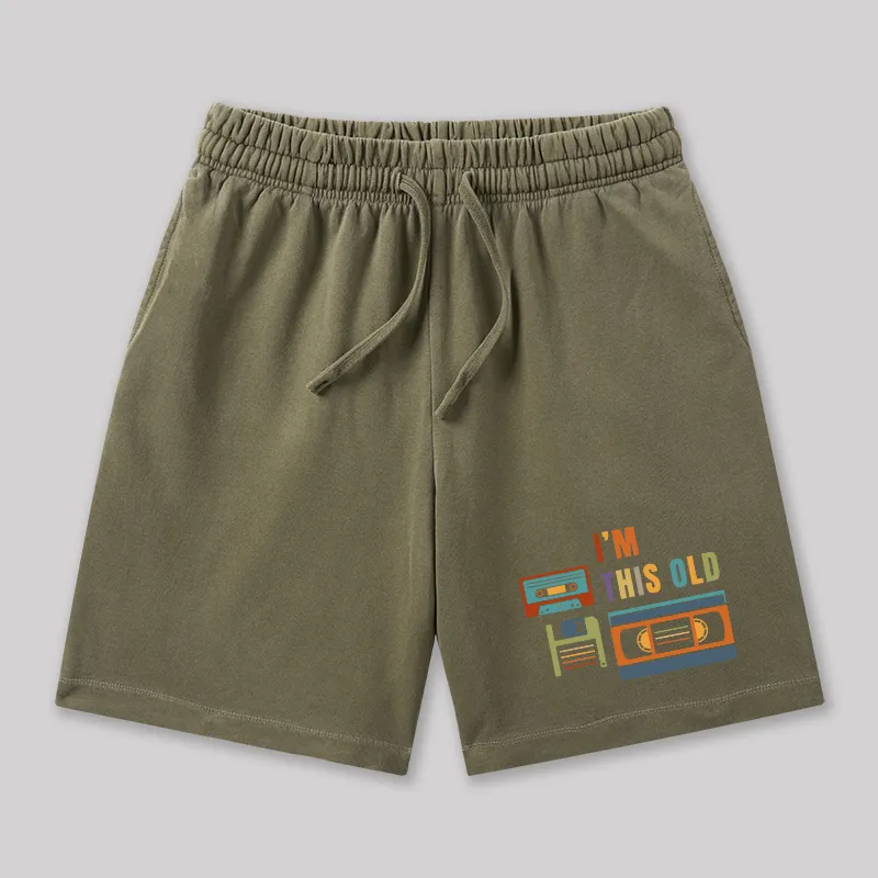 Im This Old Vintage Geeky Washed Shorts - Image 3