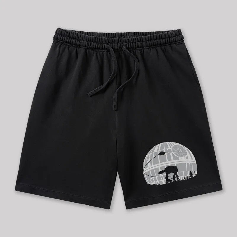 Death Star Geeky Washed Shorts