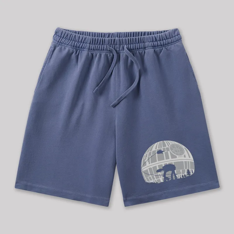 Death Star Geeky Washed Shorts - Image 5