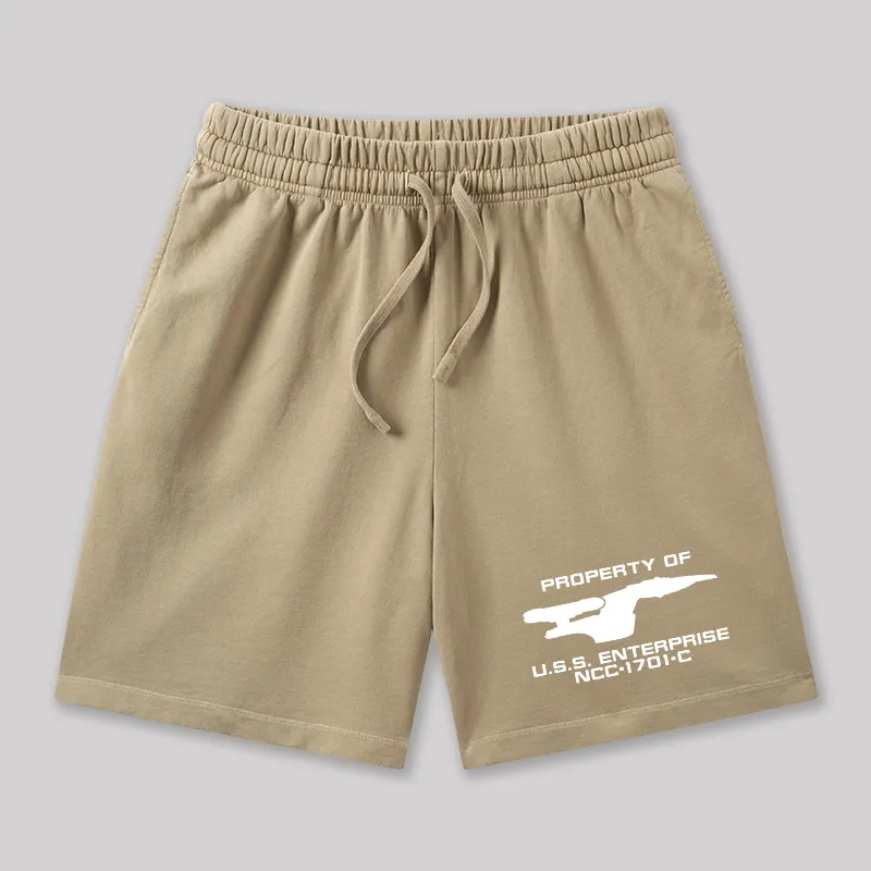Scifi Spacecraft Geeky Washed Shorts - Image 8