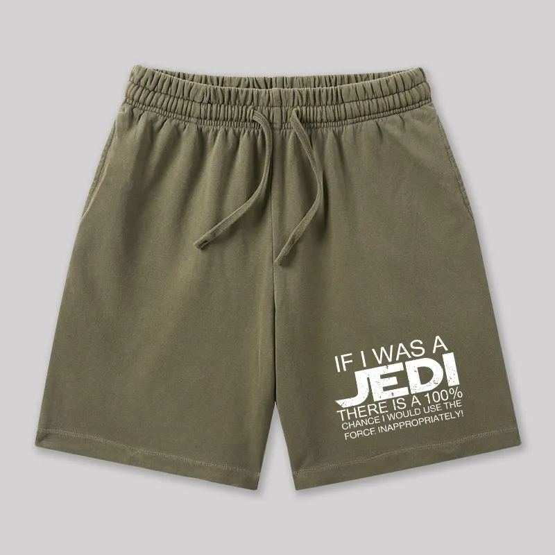 Use The Force Inappropriately Geeky Washed Shorts - Image 3