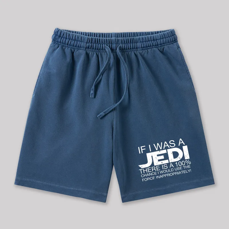 Use The Force Inappropriately Geeky Washed Shorts - Image 5