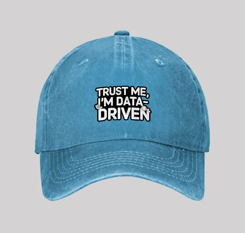 I am Data Driven Washed Vintage Baseball Cap - Image 5