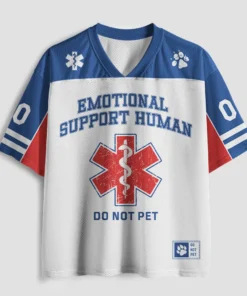 Emotional Support Human Geek Mesh Jersey