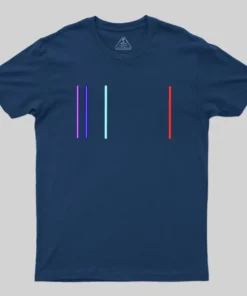 Alternative view of Hydrogen Emission Spectrum Geek T-Shirt