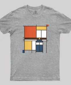 Mondrian Who Geek T-Shirt