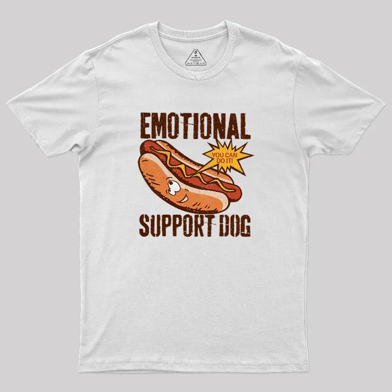 Emotinal Support Dog Geek T-Shirt - Image 9