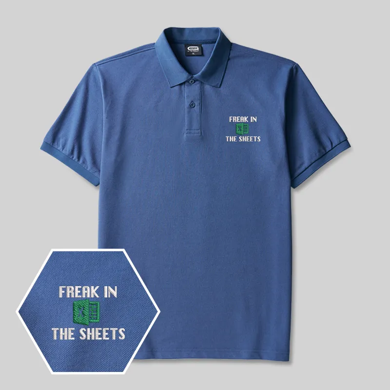 Freak In The Sheets Geek Embroidered Polo Shirt - Image 3