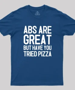 Alternative view of Abs vs Pizza Geek T-Shirt