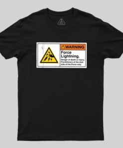 Warning Force Lightning Geek T-Shirt