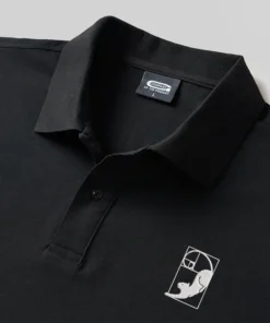 Alternative view of Fibonacci Cat Geek Embroidered Polo Shirts