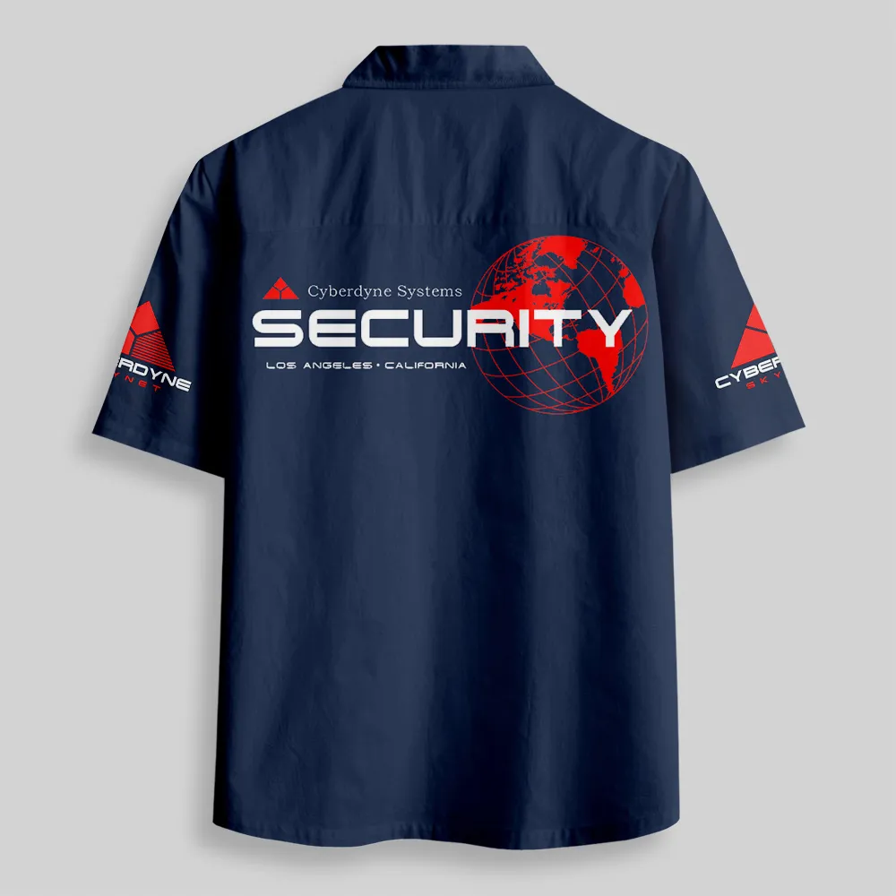 Cyberdyne Systems Skynet Uniform Button Up Pocket Shirt - Image 2