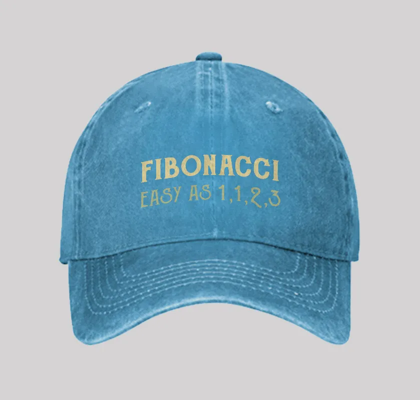 Easy As 1123 Geek Washed Vintage Baseball Cap - Image 4