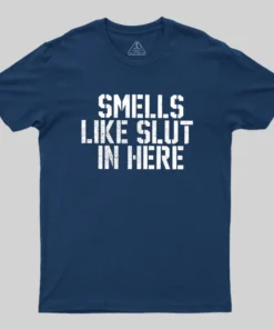 Alternative view of Offensive Smells Like Slut In Here Geek T-Shirt