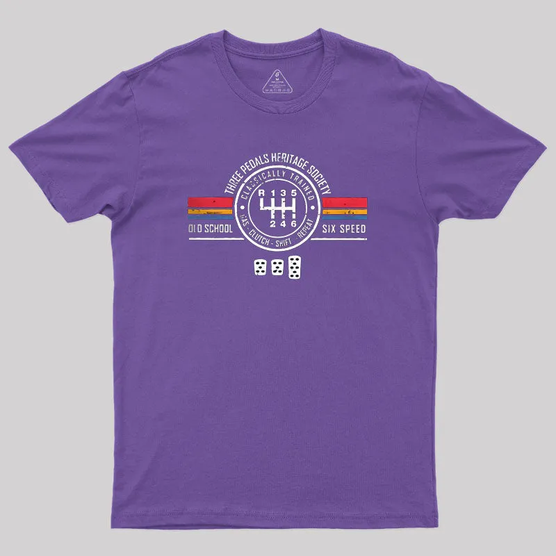 Three Pedals Heritage Society Geek T-Shirt - Image 5