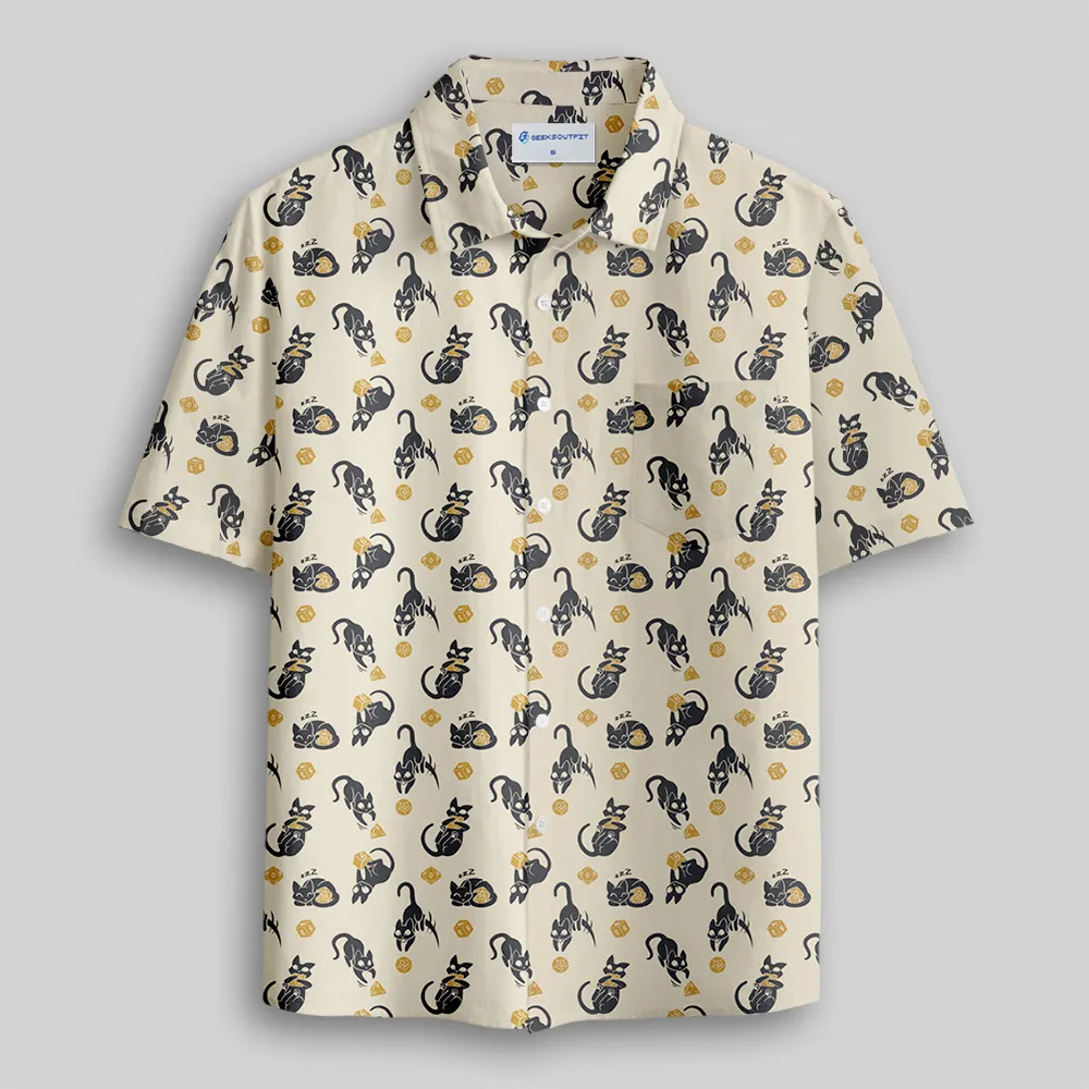 Critical Cats Button Up Pocket Shirt