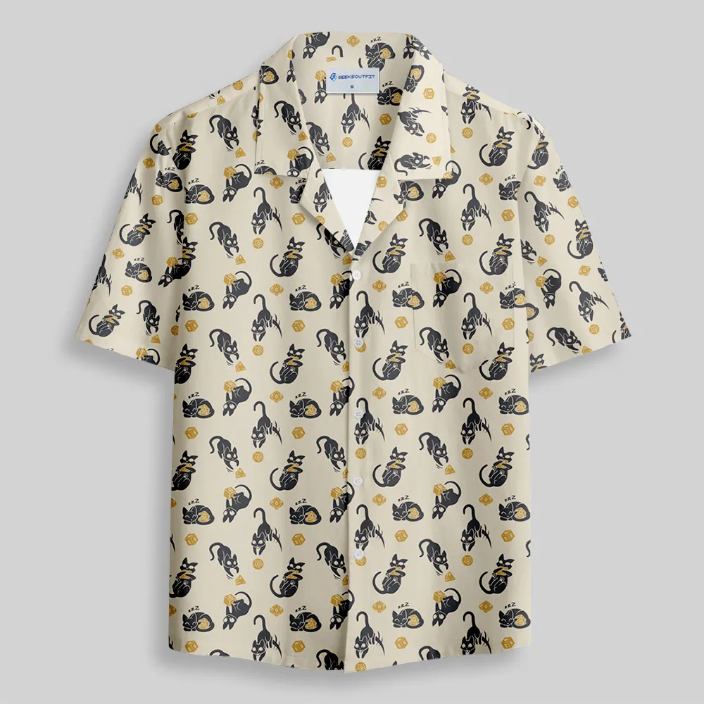 Critical Cats Button Up Pocket Shirt - Image 2