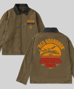 Alternative view of Red Squadron Glory Classic Work Jacket