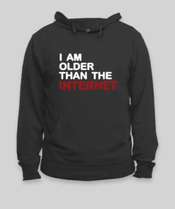 Alternative view of I Am Older Than The Internet Hoodie