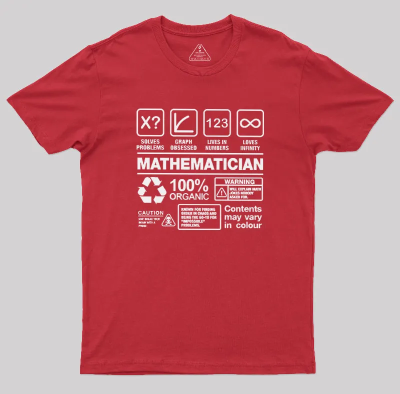 Mathematician Geek T-Shirt - Image 7