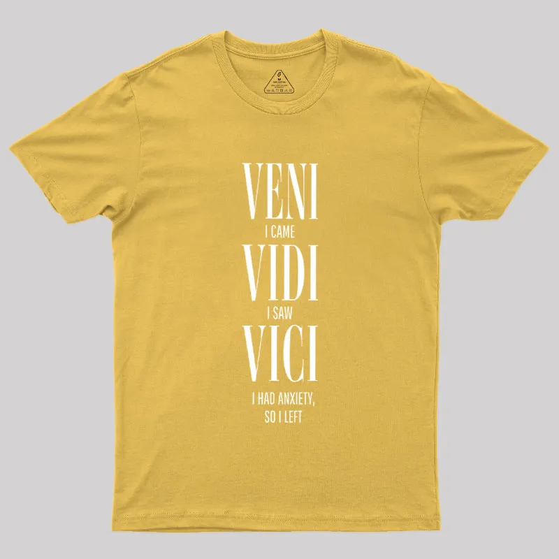 Veni Vidi Vici Geek T-Shirt - Image 8