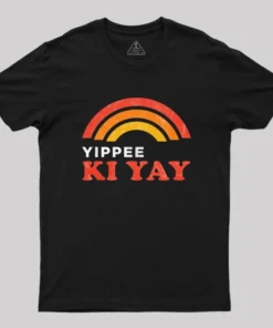 Bruce Willis Yippee Ki Yay Rainbow Geek T-Shirt