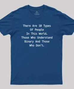 Alternative view of There are 10 Types of People Funny Programming Geek T-Shirt