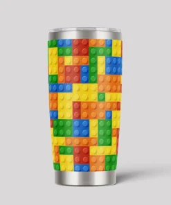 Colorful Building Blocks Puzzle Geeks Tumbler