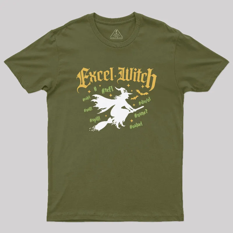 Excel Witch Geek T-Shirt - Image 3