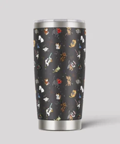 Tie The Fighter Cat Funny 20oz Tumbler