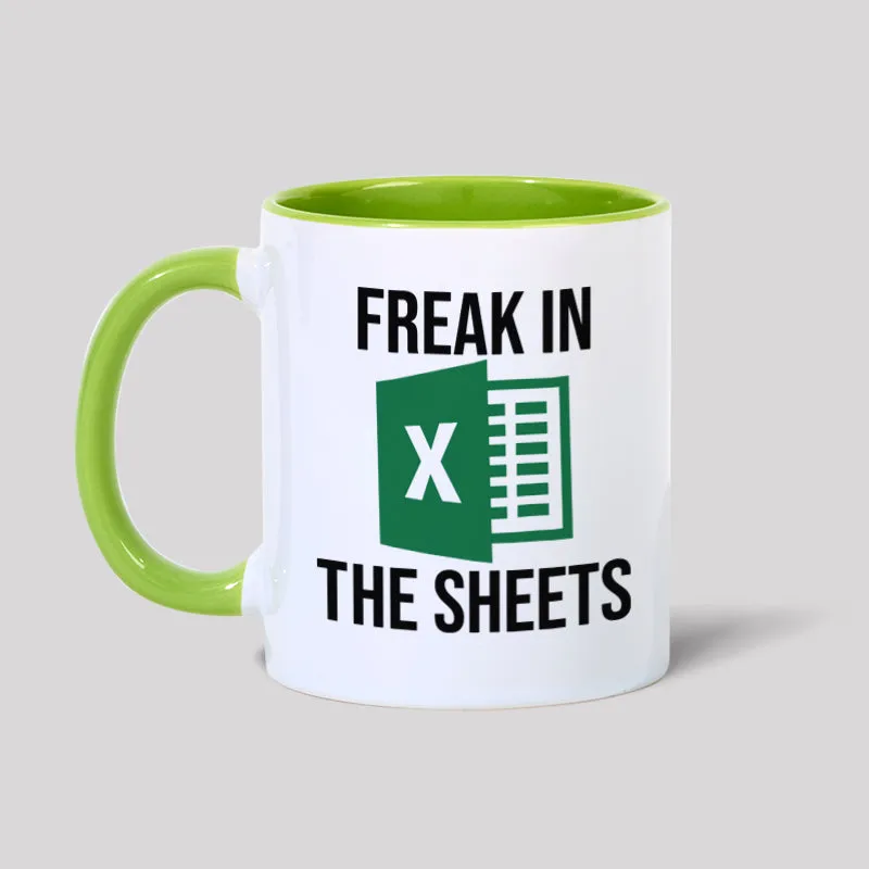 Freak in the Sheets Geek Mug