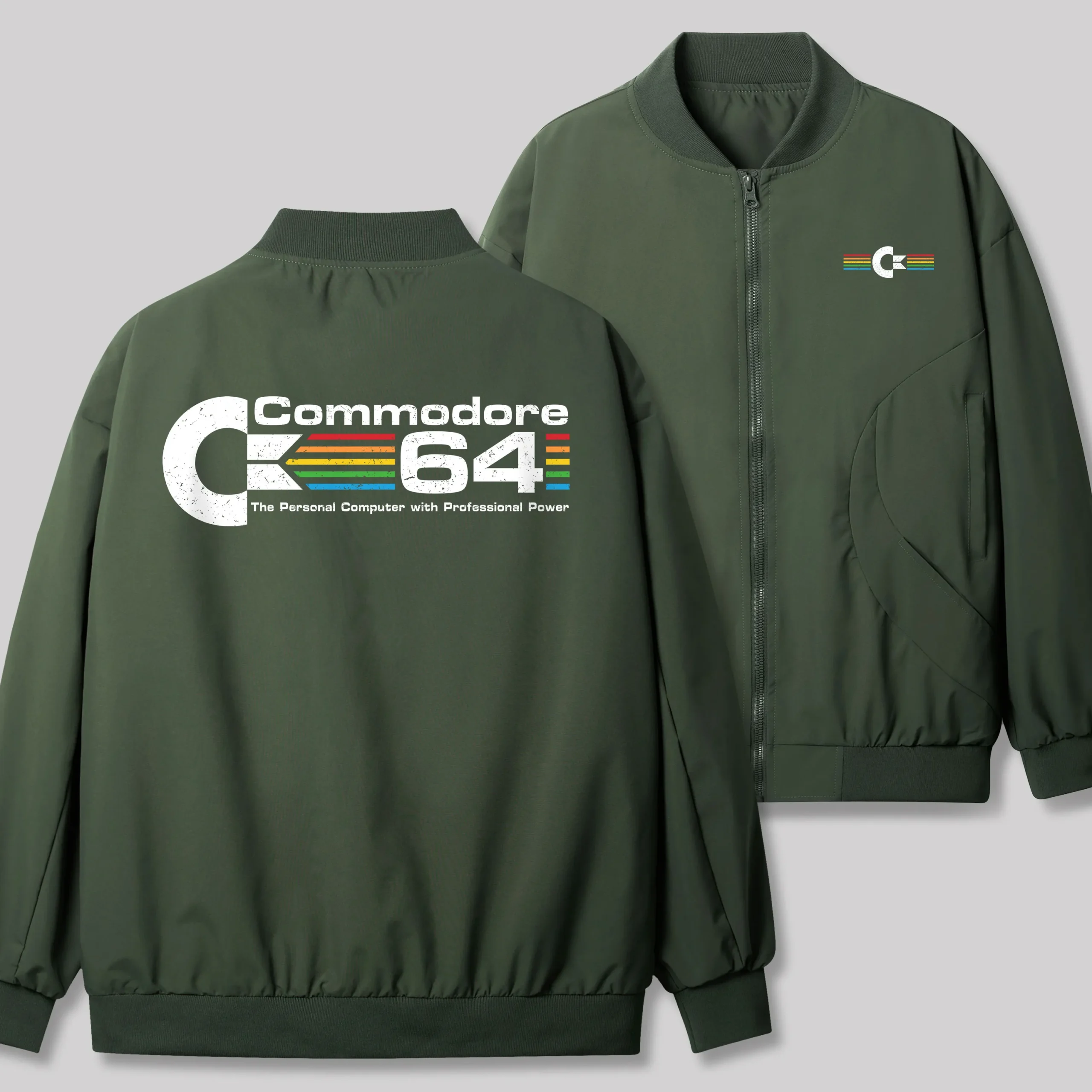 Commodore 64 Geek Classic Bomber Jacket - Image 2