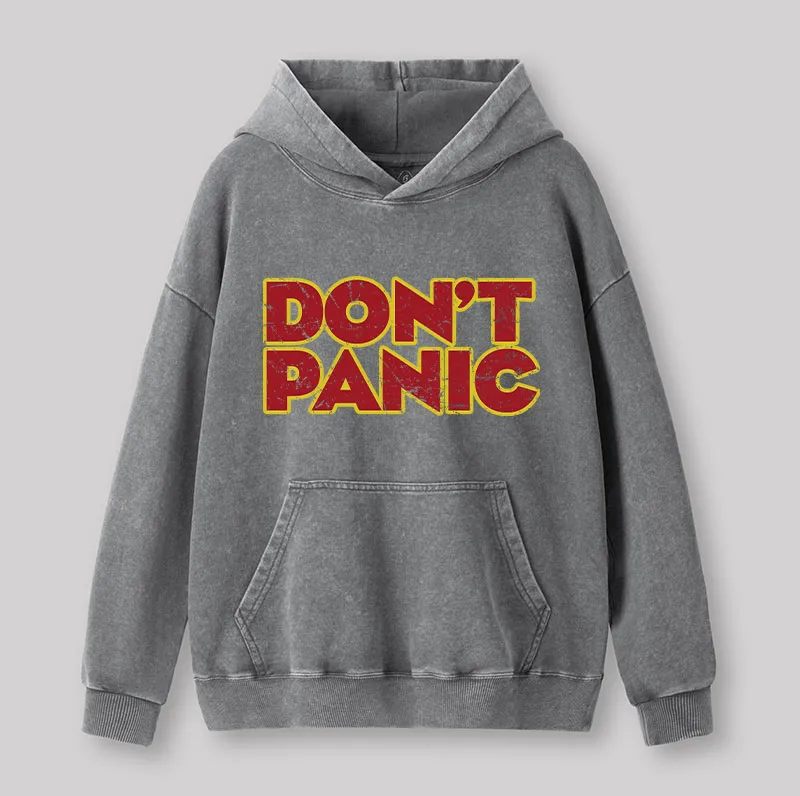 Don't Panic Washed Hoodie - Image 5