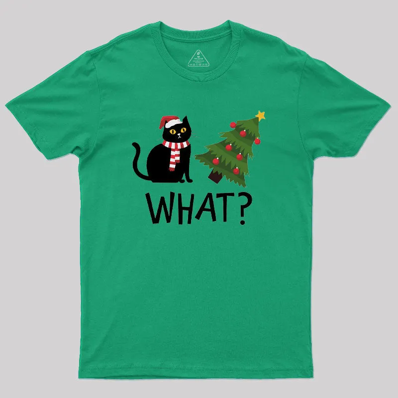 Christmas Cat Geek T-Shirt