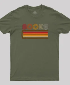 Retro Books Geek T-Shirt