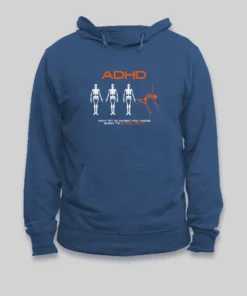 Alternative view of ADHD AWARENESS Geek Hoodie