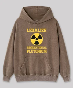 Alternative view of Legalize Recreational Plutonium Washed Hoodie