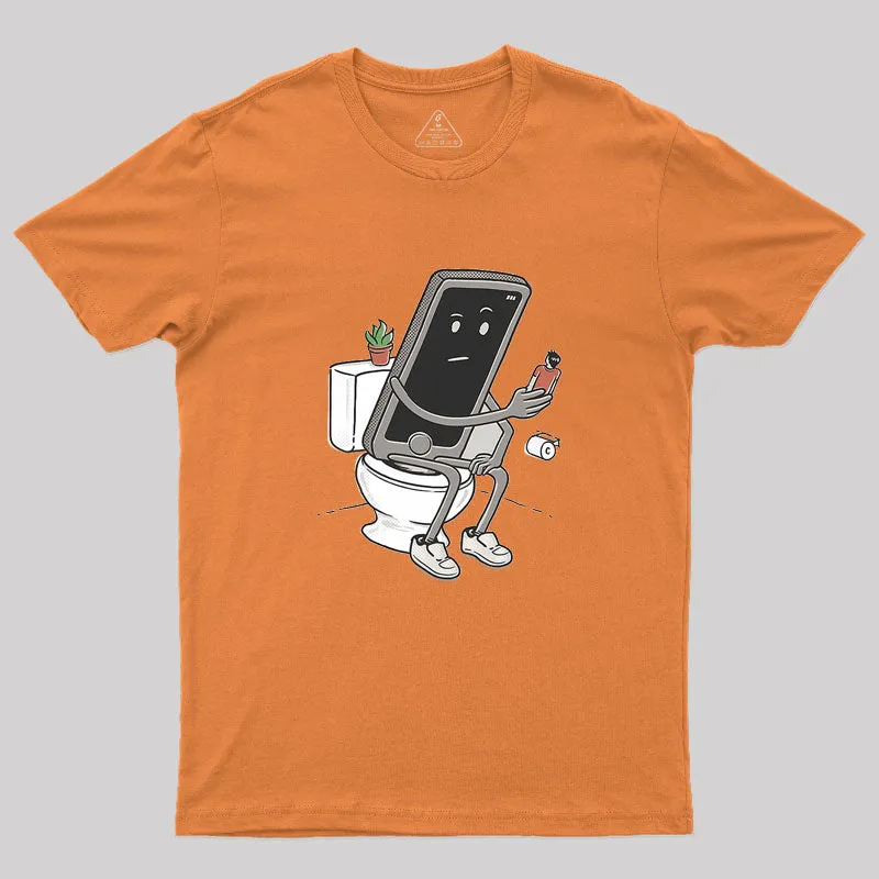 Toilet Humour Geek T-Shirt - Image 7