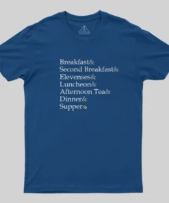 Alternative view of Hobbit Eating Habits T-Shirt