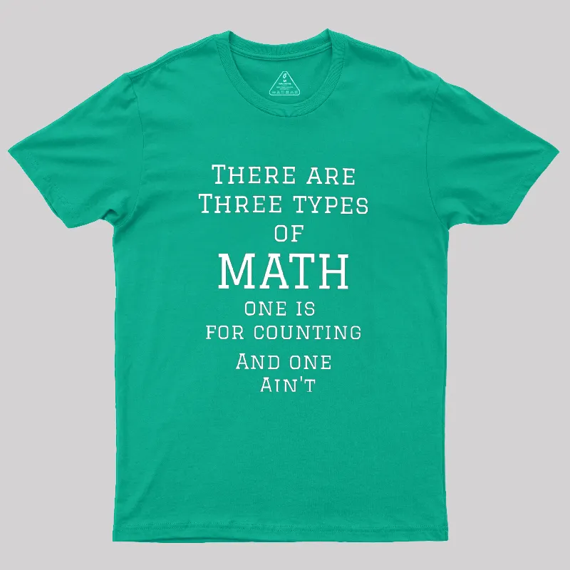 Three Types Of Math Geek T-Shirt - Image 9