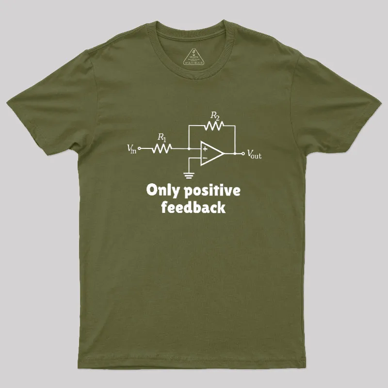 Only Positive Feedback Geek T-Shirt - Image 3
