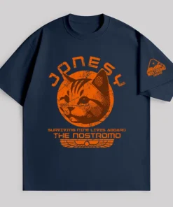 Jonesy Surviving Nine Lives Aboard The Nostromo Unisex Oversized T-shirt