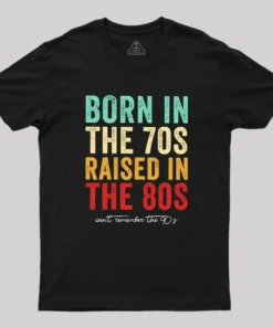 Alternative view of Raised In The 80s Geek T-Shirt